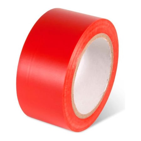 Top Tape And  Label. Global Industrial Safety Tape 2inW x 108L 5 Mil Red 1 Roll 670651RD